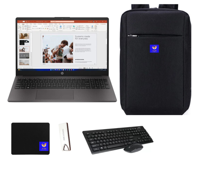 HP 250 G9 15.6 intel Celeron 8GB RAM 256GB SSD Win11 Notebook VTEL Bundle
