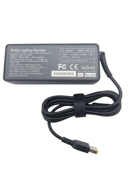NESTY Lenovo Compatible 90W Laptop Charger - 20V 4.5A USB Pin