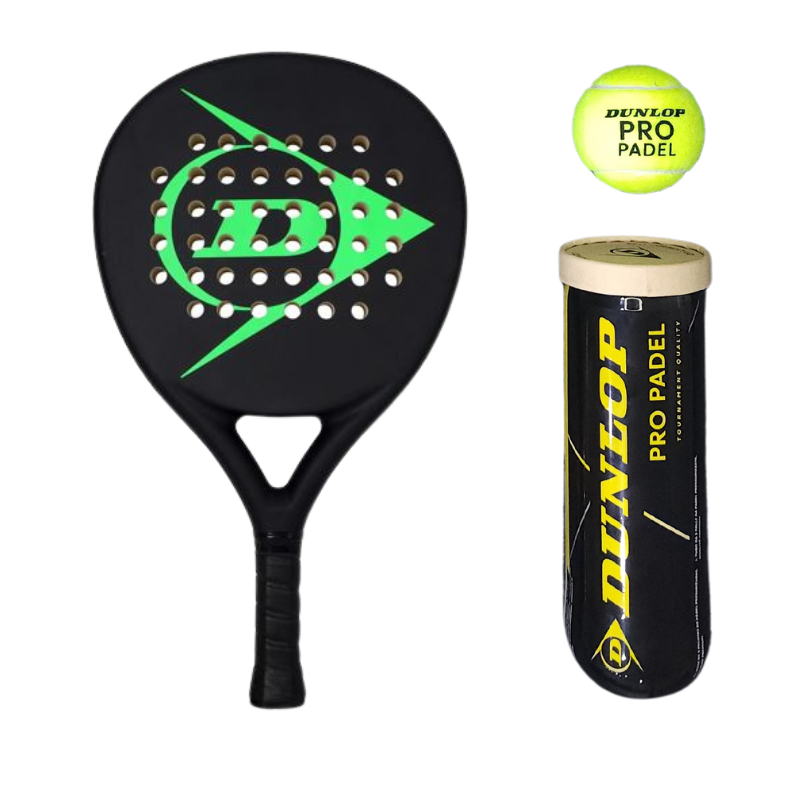 Balles De Padel Dunlop Pro - Boîte De 3 Balles, Noyau Haute Vitesse Pour Compétition Et Entraînement
