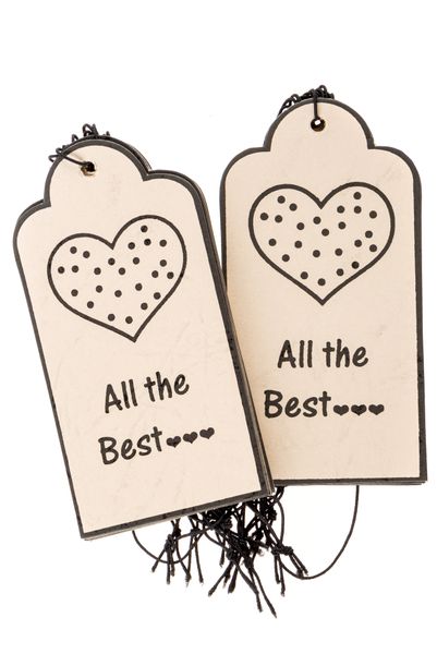 Ilanga Trading - Pack of 20 “All the best” Gift Tags - 2 x Packs of 10