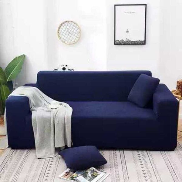 Sofa / Couch Cover Jacquard Knitting Fabric Puru Blue