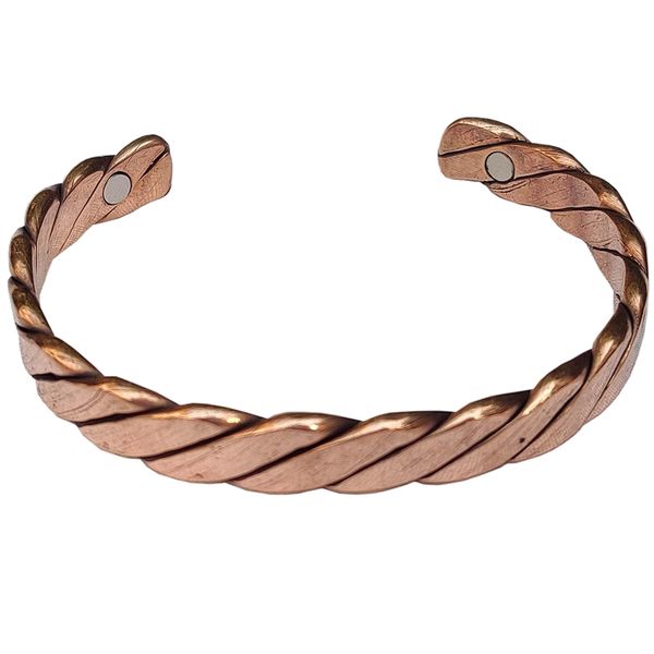 Beauty Self Healing Detox Copper Bangle Bracelet Twisted