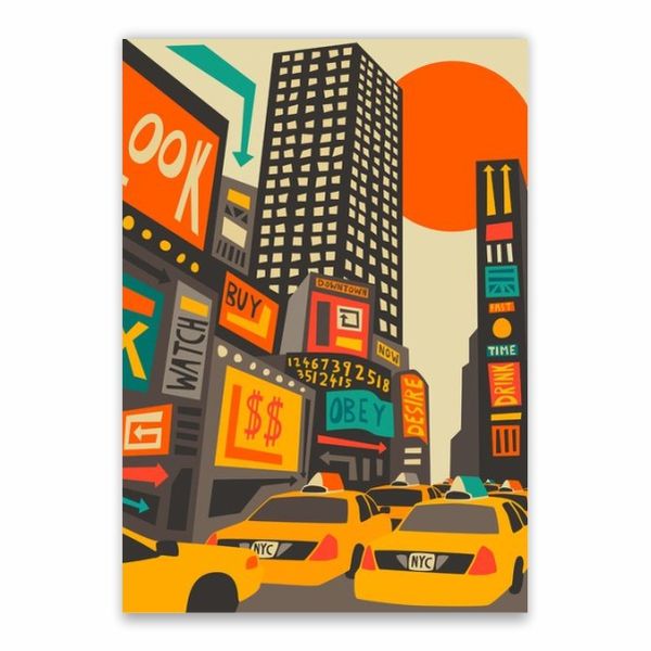 New York Traffic Poster - A1