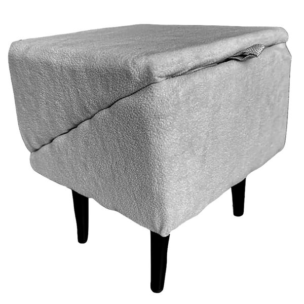 Pet Grey Non-Slip 2 In 1 Lightweight Foldable Animal Ramp Bench -35cm