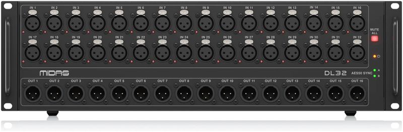 Midas DL32 32-In / 16-Out I/O Stage Rack