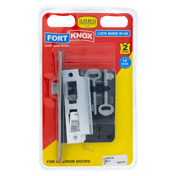 FORT KNOX 2-Lever Lock Only Fibertech Chrome Plated Face Q:1 M2G15U