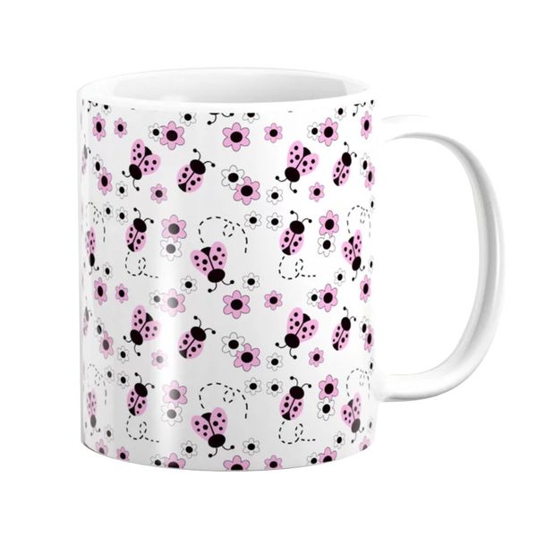 Pappa Joe Mug - Pink Lady Bugs