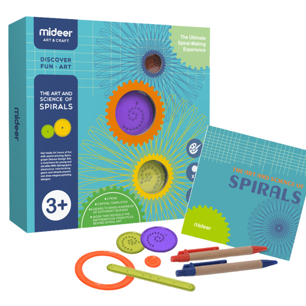 Mideer - Children's Spirograph Drawing Kit - Geometric Design Art Set
