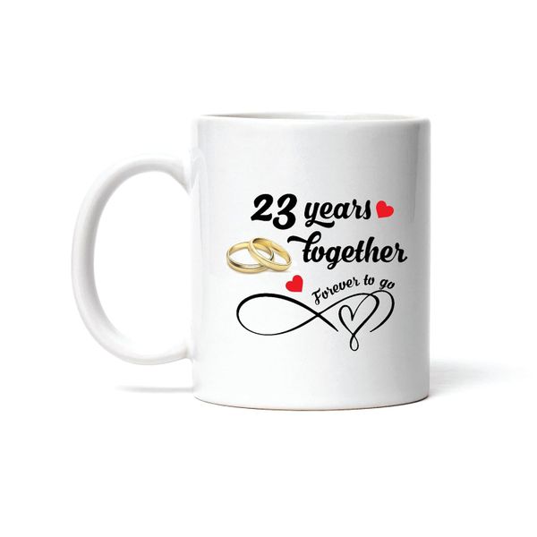 23 Years Together -Father's Day-Mother's Day-Valentines-Christmas Mug
