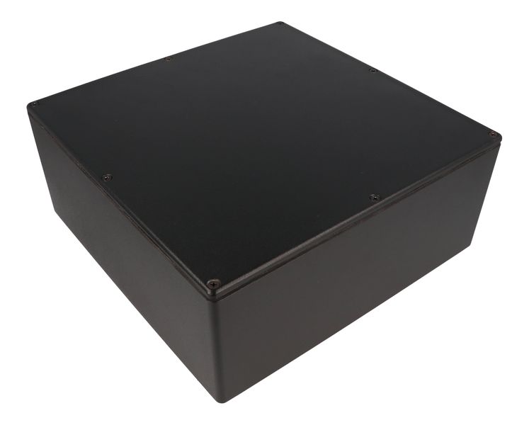 1550WNBK Black Diecast Aluminium Enclosure 250x250x97mm IP66