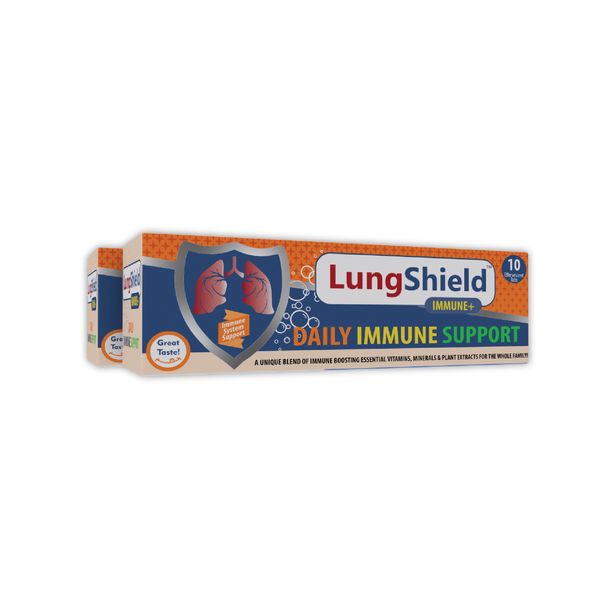 Lungshield Immune Plus Effervescent Tablets - 10 Fizzy's x2
