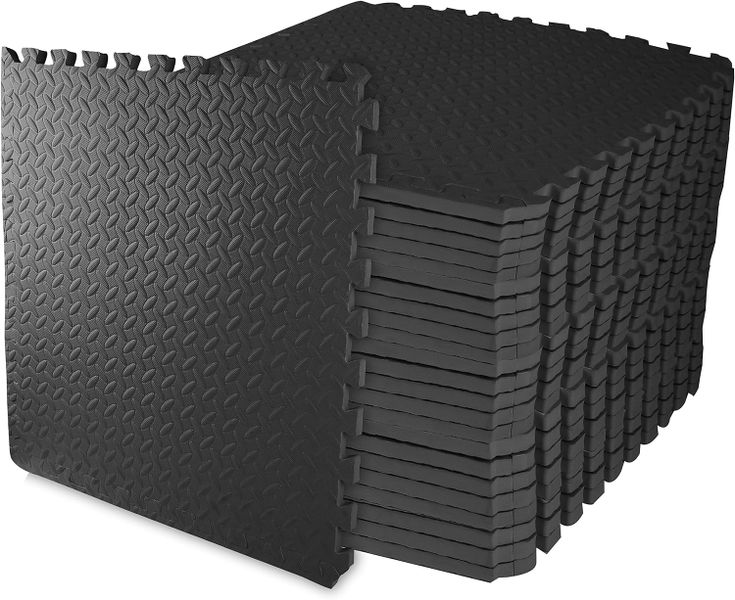 Anchor 24 Pack Interlocking Floor Mats Non Slip 1cm Thick Protective Tiles