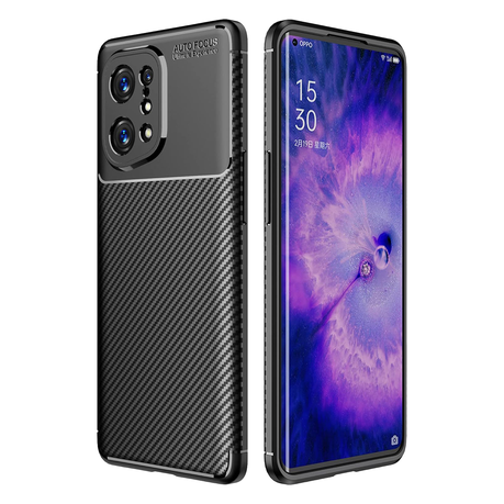 Black Protective Cover for Oppo Find X5, Anti-Slip Ultra Thin Cover Image