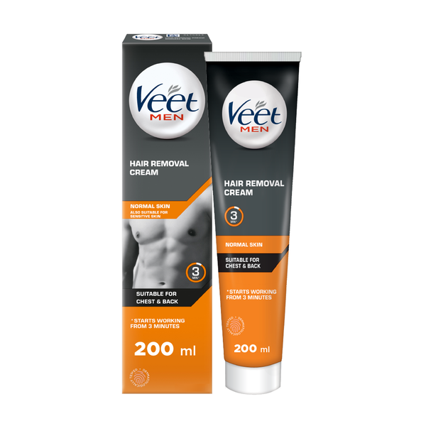 Veet for Men 200ml, Hair Removal Lotion, Depilatory Cream, Normal Skin