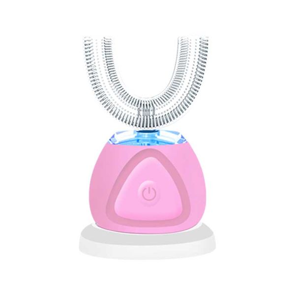 Professional U-Shaped Rechargeable Electric Toothbrush - Pink