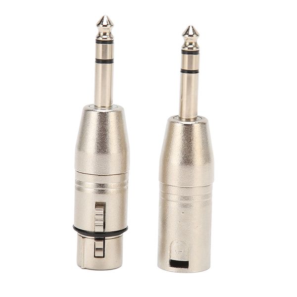2Piece 1/4 TRS Male to XLR 3Pin Female and Male Stereo Balanced Connector