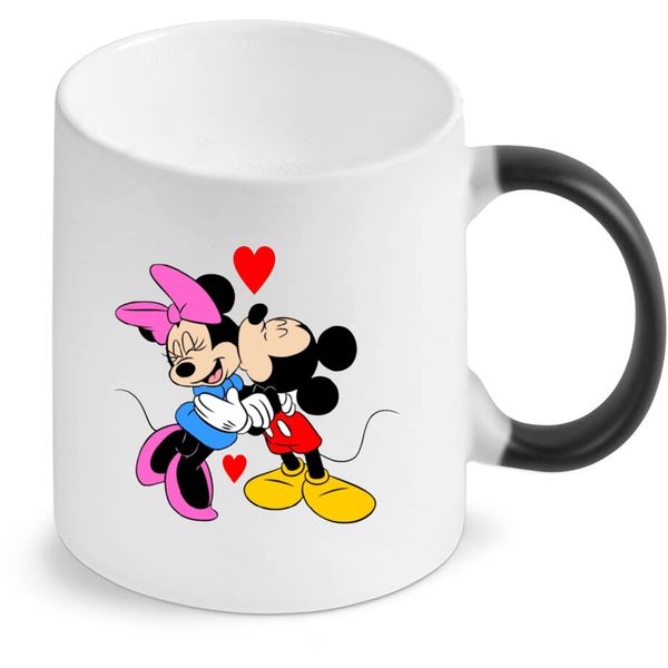 Minnie and Mickey Birthday Christmas Anniversary Colour Changing Gift Mug
