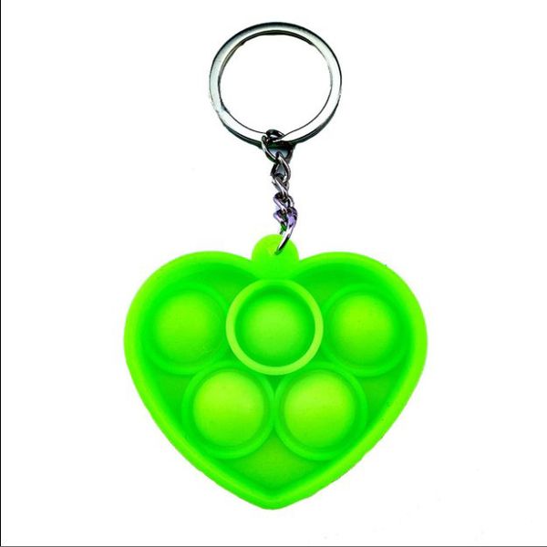 Fidget , Mini Portable Pop It Fidget Bubble Popping Sensory Fidget Heart