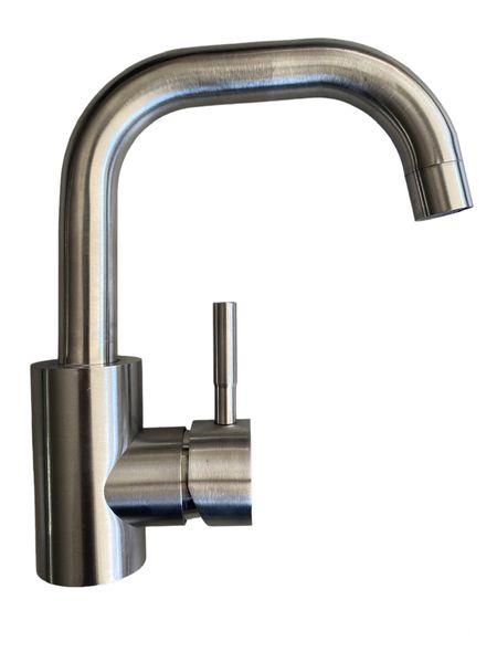 Verano Brushed Nickel Shortened Spout 360 Swivel Head