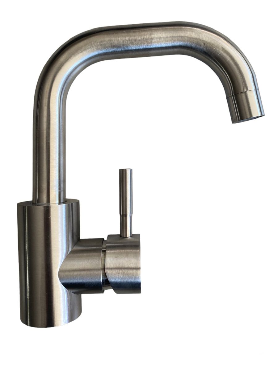 Verano Brushed Nickel Shortened Spout 360 Swivel Head