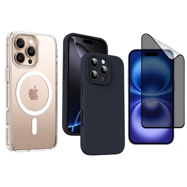 Covers And Privacy Glass Combo Comaptible With iPhone 17 Series - MGS81