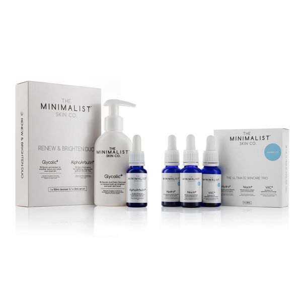 1% Hyaluronic Acid, 10% Niacinamide, 1% Vitamin C + Brightening Duo