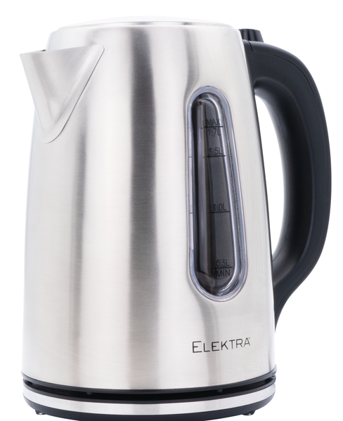 Elektra 1.7L Stainless Steel Cordless Electric Kettle Fast Boil Auto Safety