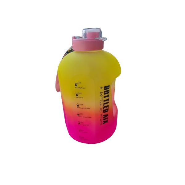 Plastic Water Bottle with Time Marker - 2200ml - HB