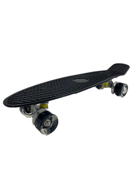 22" Midnight Boarder Black Skateboard Cruiser