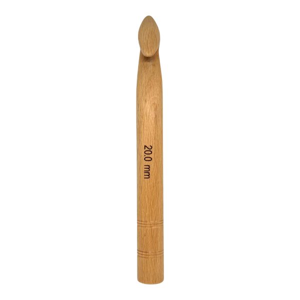 KnitPro Jumbo Birch Crochet Hook 20 mm
