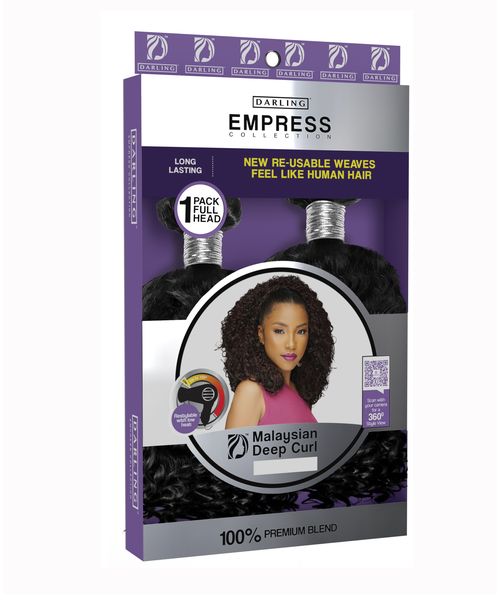 Empress Malaysian Deep Curl1 (22",24") Black