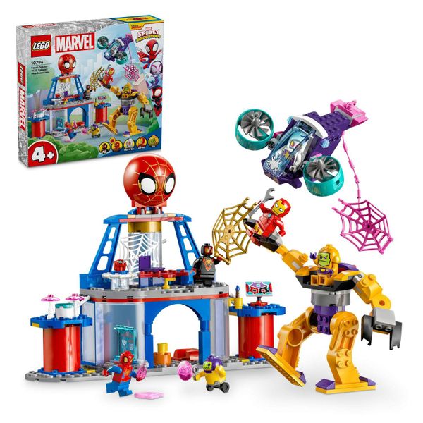 LEGO® Marvel Team Spidey Web Spinner Headquarters 10794 Building Toy Set (193 Pieces)