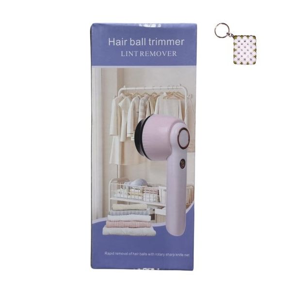 Purple Lint Remover And A Keyholder
