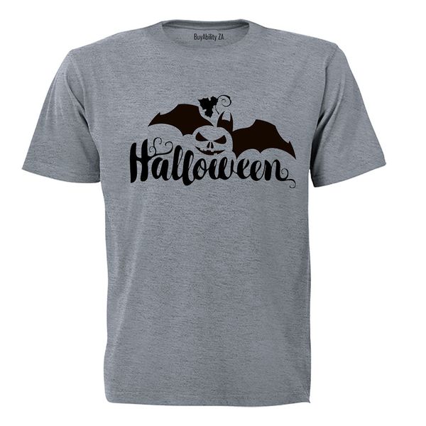 Halloween - Pumpkin &amp; Bat - Adults - T-Shirt