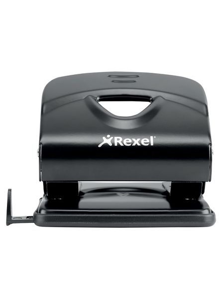 Rexel V220 2 Hole Metal 20 Sheet Punch - Black