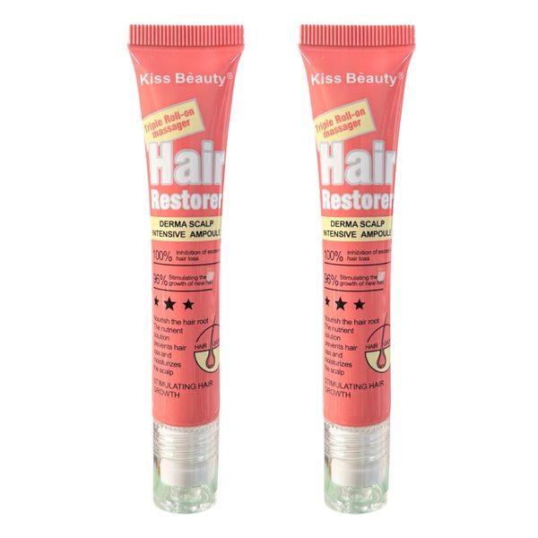 2 Pack Kiss Beauty Hair Restorer Derma Scalp Intensive Ampoule Serum 23ml