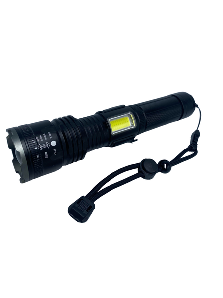 Rechargeable Zoomable LED Flashlight