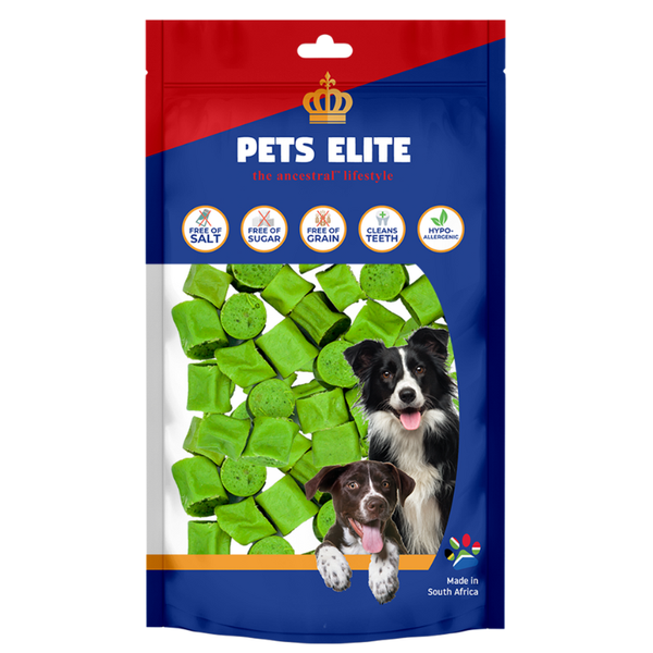 Pets Elite Mint Drops Dog Treats - Refill Pack for Fresh Breath, 130g