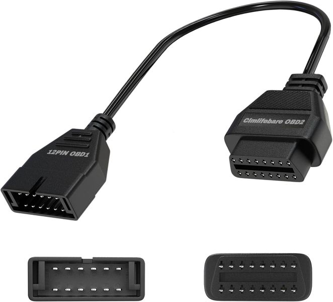 P-Tech 12 Pin OBD1 to 16 PIN OBD2 Adapter Cable