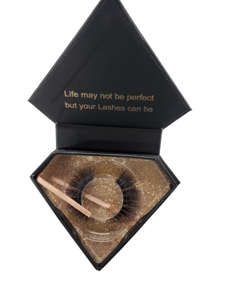 Stylish High Quality Glue On 3D Mink Eyelashes High Maintainance Design
