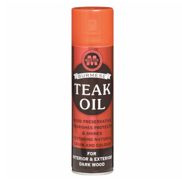 Burmese Teak Oil Dark Wood Furniture Oil Spray 270ml