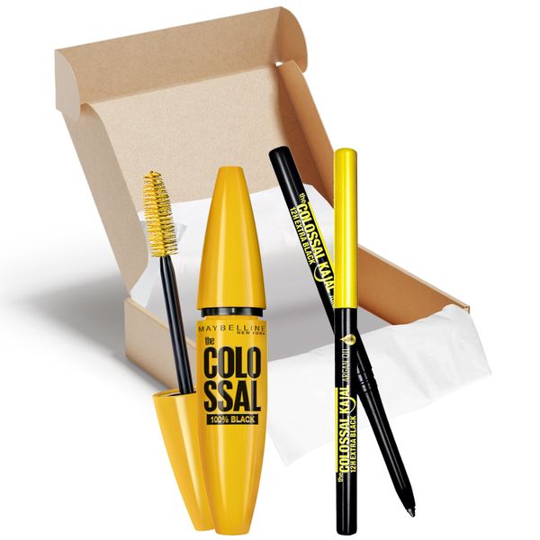 Maybelline The Colossal Mascara and Kajal Eyeliner Bundle Set - 2 Piece