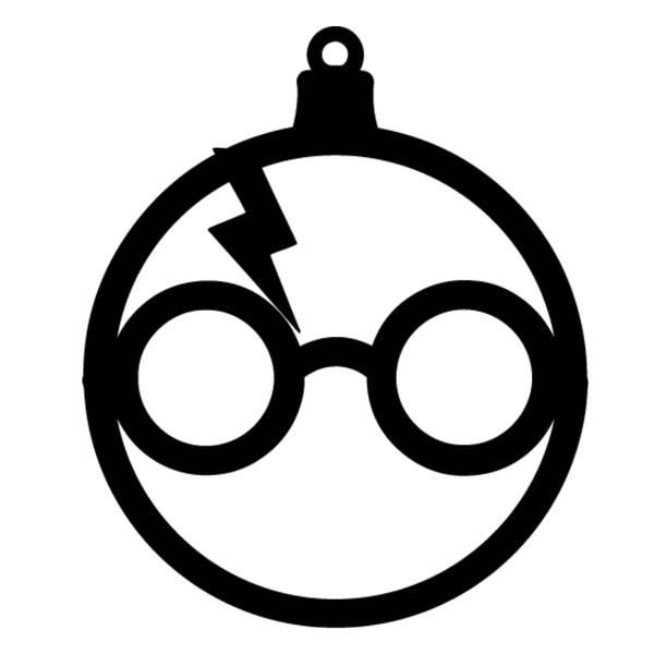 Katz Designs - White Decal Sticker - Harry P Inspired 009