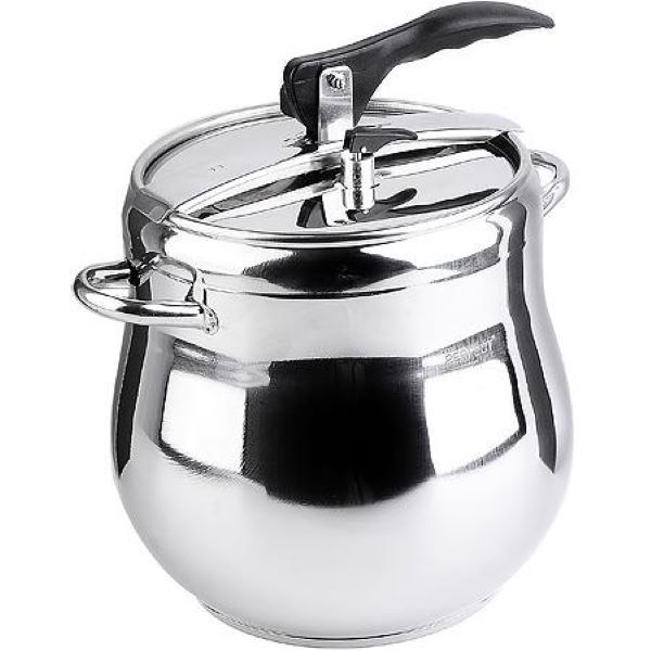 Turkish High Quality Belly Shape 15Litre Double Safety Lock Pressure Cooker