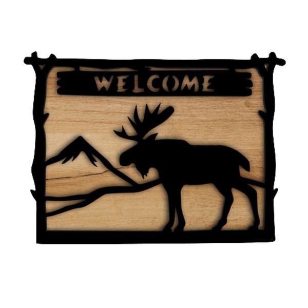 Laser-Cut Wooden Welcome Wall Art - Rustic Home Décor