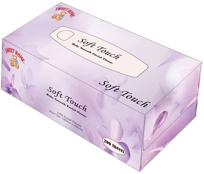 Sweet Home Super Soft Double Ply White Tissues Value Pack -10x200Piece