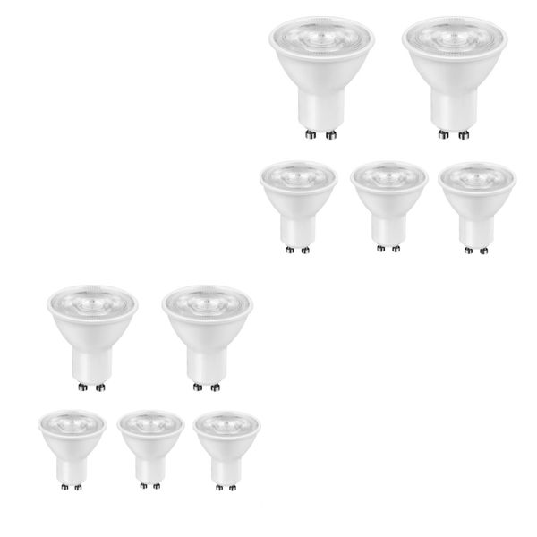 10 Pack - LED 6w Down lights GU10 Warm White