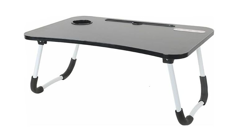 Portable Folding Lap Desk for Laptop with USB Port and USB fan light