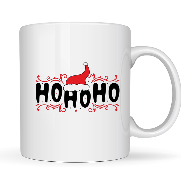 Graphical CPT White Ceramic Mug 350ml - Christmas Ho Ho Ho