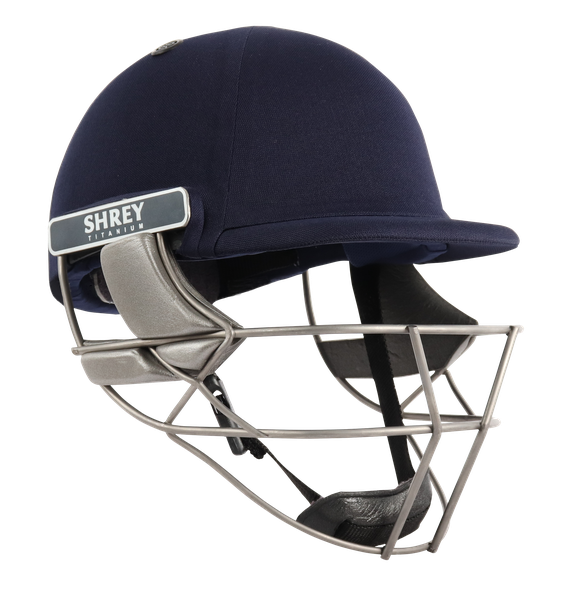 Shrey Pro Guard Air Titanium Cricket Helmet - Navy